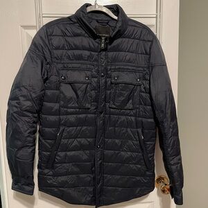 Banana Republic Navy Primaloft Quilted Puffer Shirt Jacket